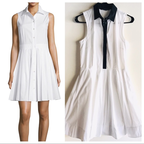 armani exchange white dress